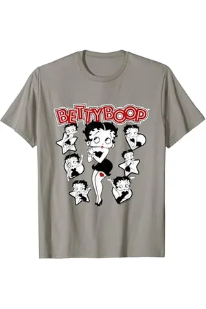Betty Boop Hearts And Stars Poses T-Shirt