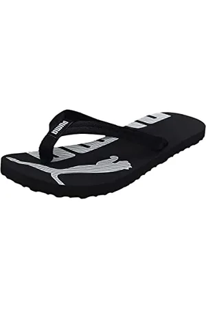 PUMA Unisex Epic Flip v2 Flip-Flop, Black-White, 11 UK