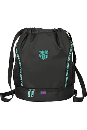 Safta F.C. Barcelona 3rd Equipment – Backpack Sack, Ideal for Children of Different Ages, Comfortable and Versatile, Quality and Resistance, 34 x 15 x 43 cm, Black, , Estándar, Casual