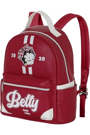 Betty Boop Varsity-Heady Backpack, Burgundy, 24.5 x 29 cm, Capacity 8 L