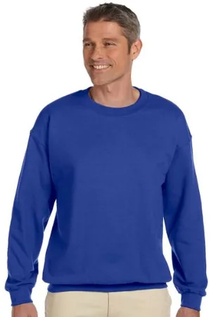 Hanes MensOF260Ultimate Cotton Sweatshirt Long Sleeve Sweatshirt - Blue - S