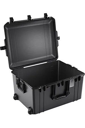 Peli 1637 Air Lightweight Protective Trolley for Camera and Drone Equipment, Watertight and Dustproof, 89L Capacity, No Foam, Colour: Silver