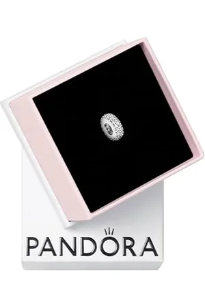 PANDORA Timeless Abstract silver spacer with cubic zirconia