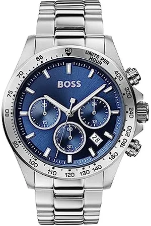 HUGO BOSS Chronograph Quartz Watch for Men with Silver Stainless Steel Bracelet - 1513755