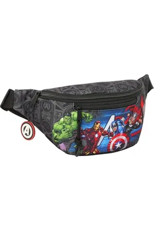 Safta AVENGERS VENDETTA – Waist Bag with External Pocket, Ideal for Youth and Children of Different Ages, Comfortable and Versatile, Quality and Resistance, 23 x 9 x 12 cm, , M, Casual
