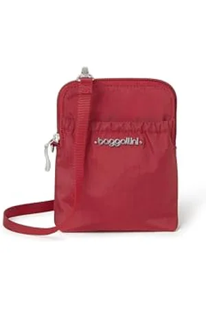 Baggallini Bryant Smartphone Pouch and Purse - Lightweight, Water Resistant Travel Bag with RFID Protection, Adjusts to Become Belt Bag or Fanny Pack