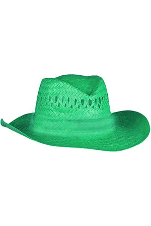 eBuyGB Unisex Natural and Coloured Straw Trilby Hat - Fedora Cowboy Style Hat