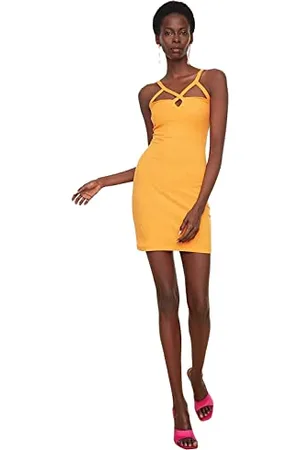 Trendyol Women Glam Mini Bodycon Regular Knit Dress