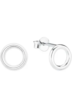 QS by s.Oliver Stud Earrings 925 Sterling woman Earrings, 0.8 cm, , comes in jewelry gift box