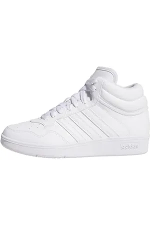 adidas Hoops 4.0 MID Shoes, Cloud White/Cloud White/Core Black, 4 UK Child
