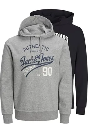 JACK & JONES Mens Ethan 2 Pack Hoodie L