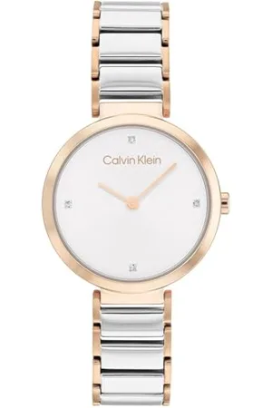 Calvin Klein Analogue Quartz Watch for women with Two-Tone Stainless Steel bracelet - 25200139
