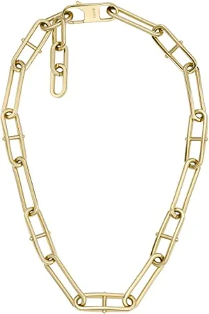 Fossil Necklace for Women Heritage, Length: 23mm, Width: 1.7mm, Height: 23mm Stainless Steel Necklace, JF04102710