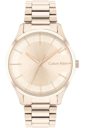 Calvin Klein Analogue Quartz Watch Unisex with Colored Stainless Steel Bracelet - 25200042