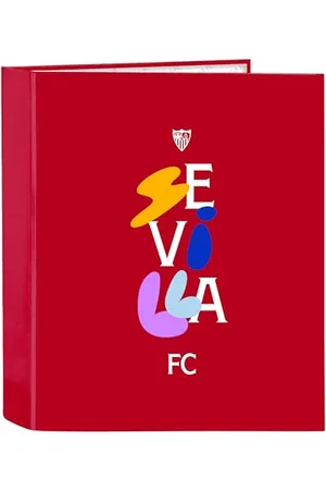 Safta Sevilla FC – Folio Folder 4 Rings, Ideal for Children of Different Ages, Comfortable and Versatile, Quality and Resistance, 27 x 6 x 33 cm, , , Estándar, Casual