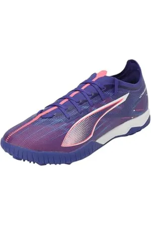 PUMA Unisex Ultra 5 Match TT Soccer Shoe, Lapis Lazuli White-Sunset Glow, 4.5 UK