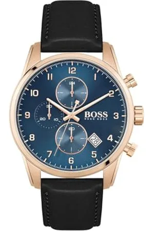 HUGO BOSS Chronograph Quartz Watch for Men with Black Leather Strap - 1513783