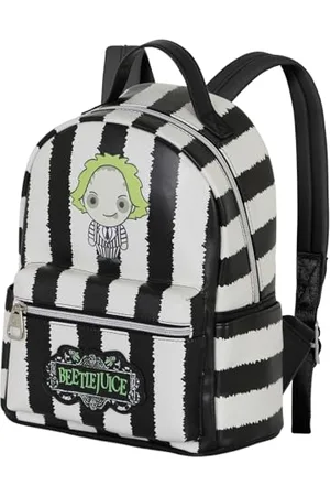 KARACTERMANIA Beetlejuice Stripes-Heady Backpack, White, 24.5 x 29 cm, Capacity 8 L