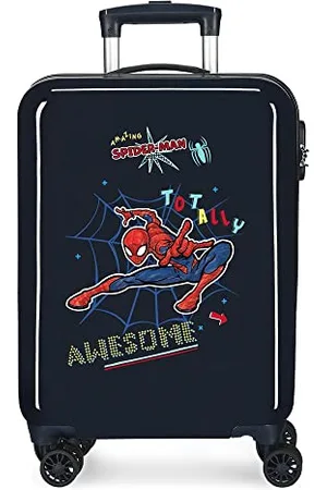 Marvel Spiderman Totally awesome cabin suitcase 38x55x20 cms Rigid ABS Side combination lock 34L 2 kgs 4 double wheels Hand Luggage