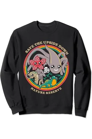 Stranger Things Upside Down Nature Reserve Meme Fantasy Logo Sweatshirt