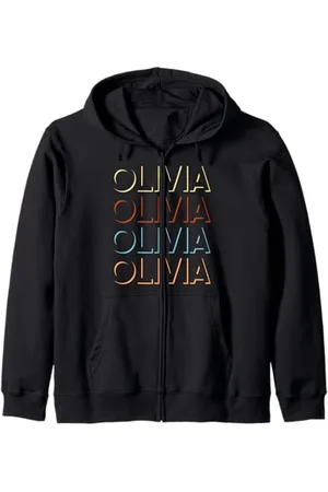 My Name Is Custom Novelty Given Name Merch Clothes Olivia First Name Tshirt My Personalized Tee Named Zip Hoodie