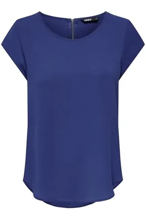 ONLY Womens Onlvic S/S Solid Noos Wvn Top, , 16 UK