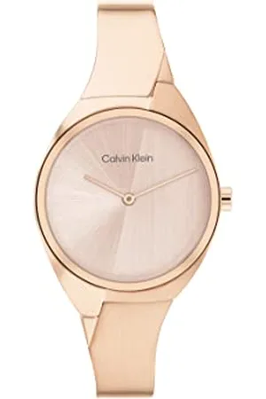 Calvin Klein Analogue Quartz Watch for Women with Carnation Gold Colored Stainless Steel Bracelet - 25200236