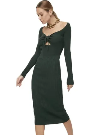 Trendyol Women Midi Bodycon Slim Knitwear Dress