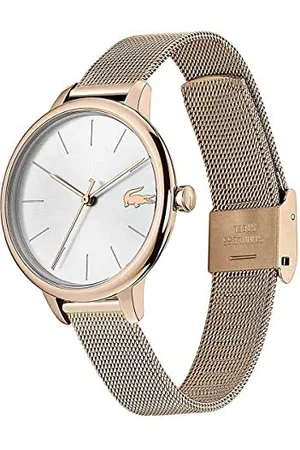 Lacoste Analogue Quartz Watch for Women with Carnation Gold Colored Stainless Steel Bracelet - 2001103