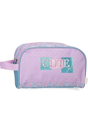 Enso Cute girl Toiletry Bag Two Compartments Adaptable Purple 26x16x11 cms Polyester