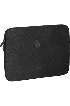 Safta Real Madrid Premium – Laptop Sleeve 15.6 Inches, Backpack, Ideal for Children of Different Ages, Comfortable and Versatile, Quality and Resistance, 39.5 x 3.5 x 27.5 cm, Black,