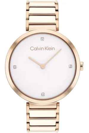 Calvin Klein Analogue Quartz Watch for Women with Rose Gold Colored Stainless Steel Bracelet - 25200135