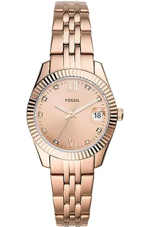 Fossil Watch for Women Scarlette Mini, Quartz Movement, 32 mm Rose Gold Stainless Steel Case with a Stainless Steel Strap, ES4898