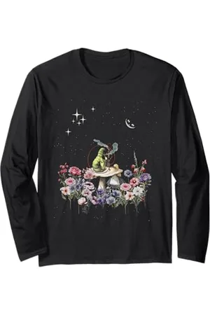 Gypsy Queen Flower Field Starry Night - Alice in Wonderland Long Sleeve T-Shirt