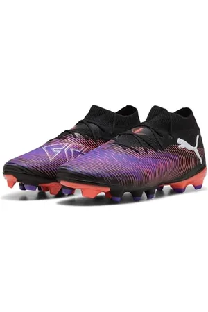 PUMA Unisex Future 8 PRO FG/AG Soccer Shoe, Black White-Glowing RED, 11 UK