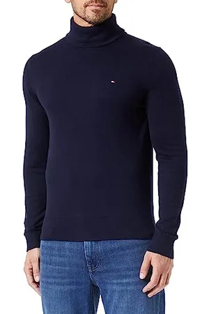 Tommy Hilfiger Men’s Pima Cashmere Roll Neck Jumper, , XXL