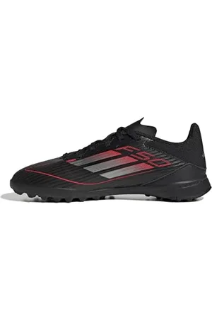 adidas F50 League Football Boots Turf Kids, Core Black/Iron Metallic/Lucid Red, 11 UK Child