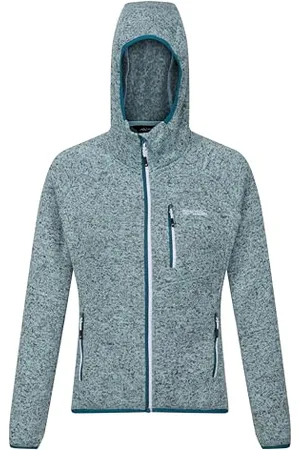 Regatta Womens Newhill Full Zip Hooded Fleece Jacket, Comfortable, Stretchable Midlayer - Perfect for Outdoors, Walking, Hiking & Camping
