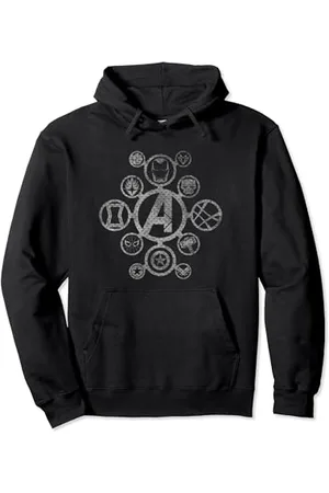Marvel Avengers Infinity War Distressed Metal Icons Pullover Hoodie