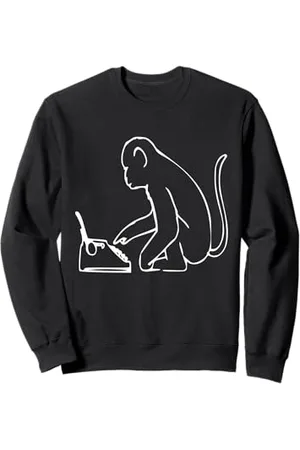 Be Good Boutique Monkey Typewriter T-Shirt Infinity William Shakespeare Tee Sweatshirt
