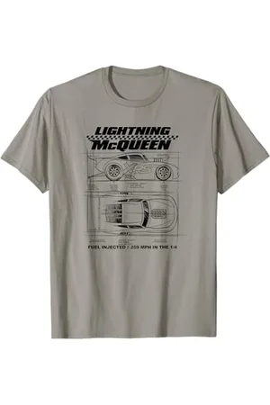 Cars McQueen Blueprint Sketch T-Shirt