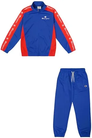 Champion Legacy Retro Sport B (306863) - Special PolyWarpKnit Semidull High-neck Tracksuit, Deep Blue (BAI/CRD), 7-8 years (S) Boys FW24