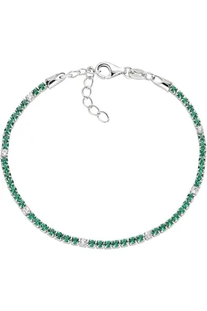 AMEN Bracelet, (M) Tennis, PULSEIRA Silver 16+3 cm, Prata 925 (2.56GR) BT7BBVE16 Brand, one size, Metal, No Gemstone