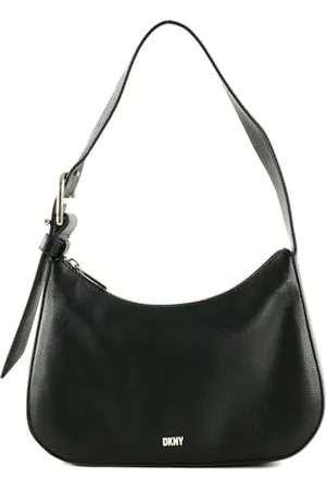DKNY Deena Shoulder Bag Black, Black gold