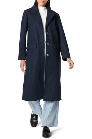 THE DROP Liam Loose Overcoat Coats, , XL