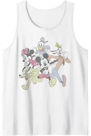 Disney Mickey And Friends Group Shot Running Portrait Tank Top
