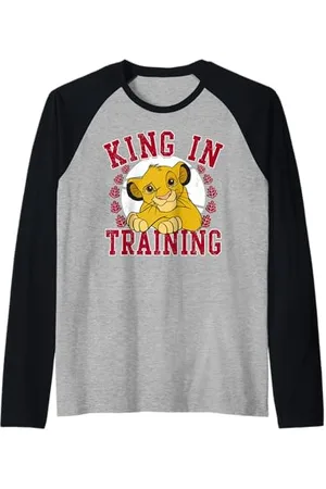 Disney Lion King Simba King in Training Raglan Baseball Tee