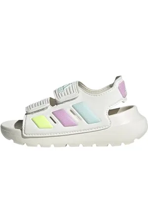 adidas Unisex Baby Altaswim 2.0 Sandals Kids, White/Bliss Lilac/Halo Mint, 4 UK Child