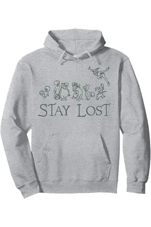 Disney Peter Pan Lost Boys Stay Lost Green Outline Pullover Hoodie