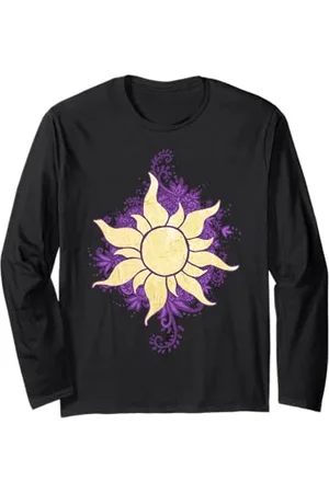 Disney Tangled Gold Sun Doodle Pendant Long Sleeve T-Shirt